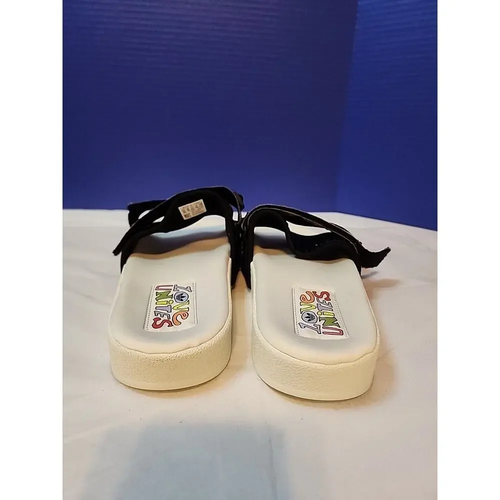 Adidas Adilette Sandal 2.0 Pride Slides Off White GW2411 Love Unites Men’s 10